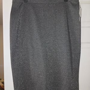 Liz Claiborne Shimmering Charcoal Mini Skirt